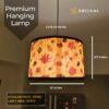 Printed Bamboo Shade (PB-03), Ceiling Mount