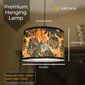 Printed Bamboo Shade (PB-02), Ceiling Mount