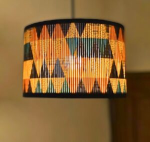 Printed Bamboo Shade (PB-01), Ceiling Mount