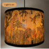 Printed Bamboo Shade (PB-04), Ceiling Mount