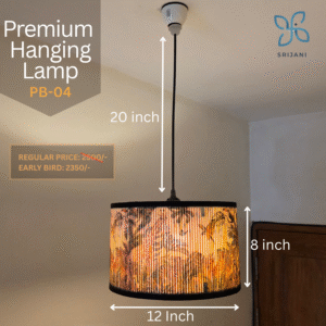 Printed Bamboo Shade (PB-04), Ceiling Mount