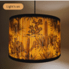 Printed Bamboo Shade (PB-05), Ceiling Mount