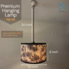 Printed Bamboo Shade (PB-05), Ceiling Mount