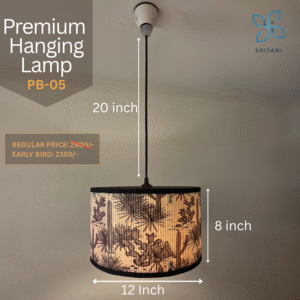 Printed Bamboo Shade (PB-05), Ceiling Mount