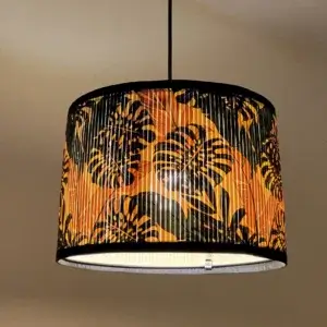Printed Bamboo Shade (PB-02), Ceiling Mount