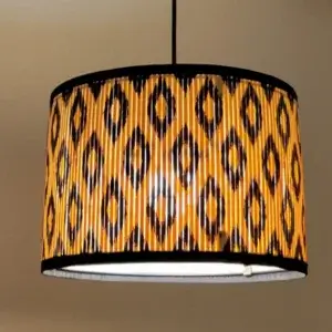 Printed Bamboo Shade (PB-07), Ceiling Mount