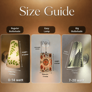 4 (2) GLOW TRIO (1 Easylamp+ 1 Regular Bulbshade+ 1big bulbshade)