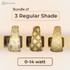 Any three Regular Bulb Shades