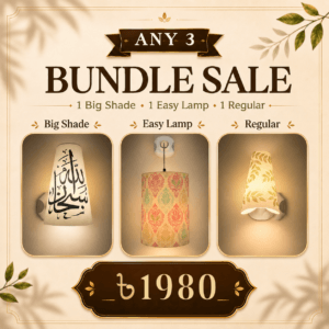 Glow Trio GLOW TRIO (1 Easylamp+ 1 Regular Bulbshade+ 1big bulbshade)