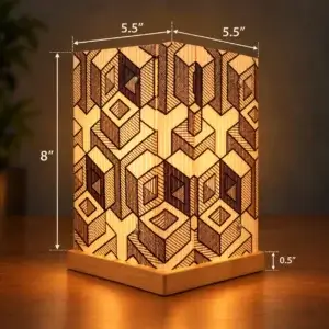 Block Abstract Square Lampshade Block Abstract Square Lampshade