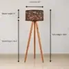 Gallery 2 (1) Garden Art Tripod Floor Lamp