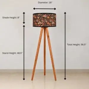 Gallery 2 (1) Garden Art Tripod Floor Lamp