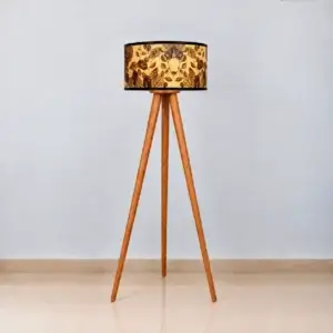 Leaf Art Tripod Floor Lamp