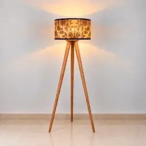 Leaf Art Tripod Floor Lamp