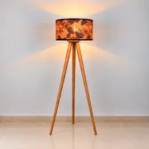 Tropical Art Tripod Floor Lamp