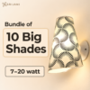 10 BIG Bundle of 10 Big Bulb Shades