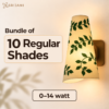 10 regular Bundle of 10 Regular Bulb Shades